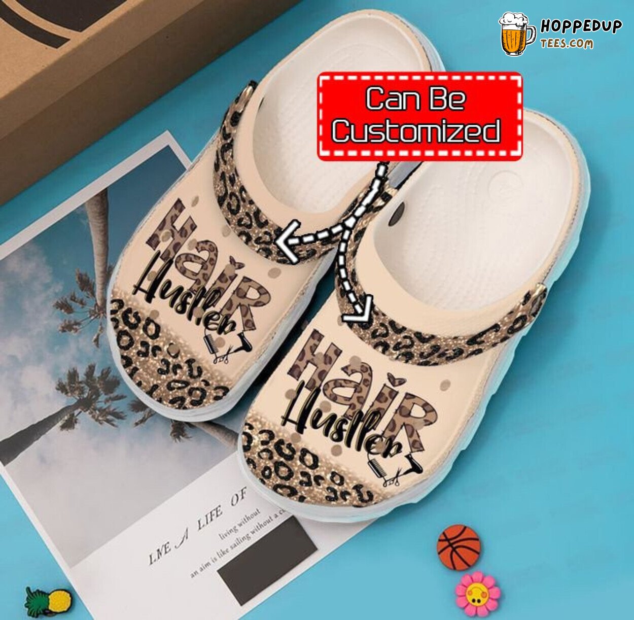 Hairstylist Hair Hustler Theme Comfortable Clogs Professional Design