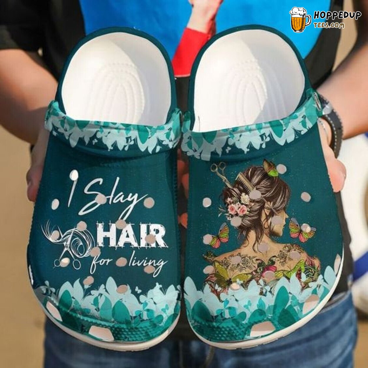 Hairstylist I Slay Hair Living Fan Gift Classic Water Comfort Clogs