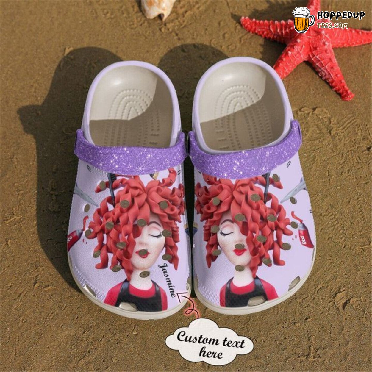 Hairstylist Personalized Hair Hustler Theme Comfortable Clog Shoes Unique Gift