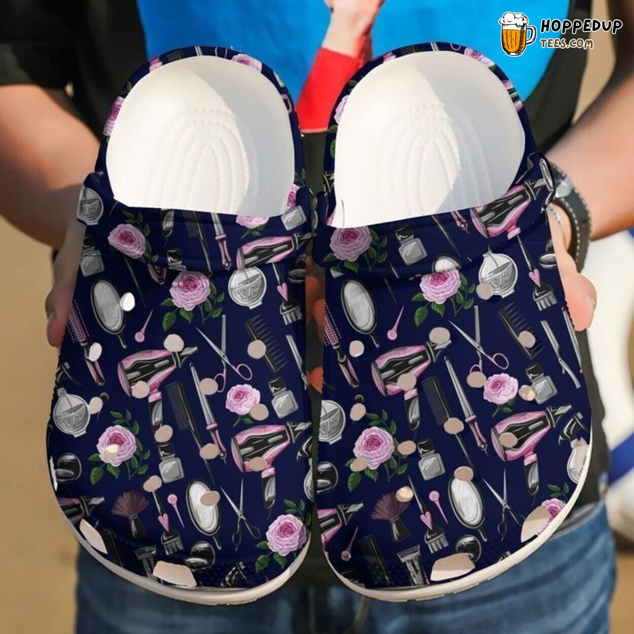 Hairstylist Unique Pattern Fashionable Creative Comfort Clog Footwear