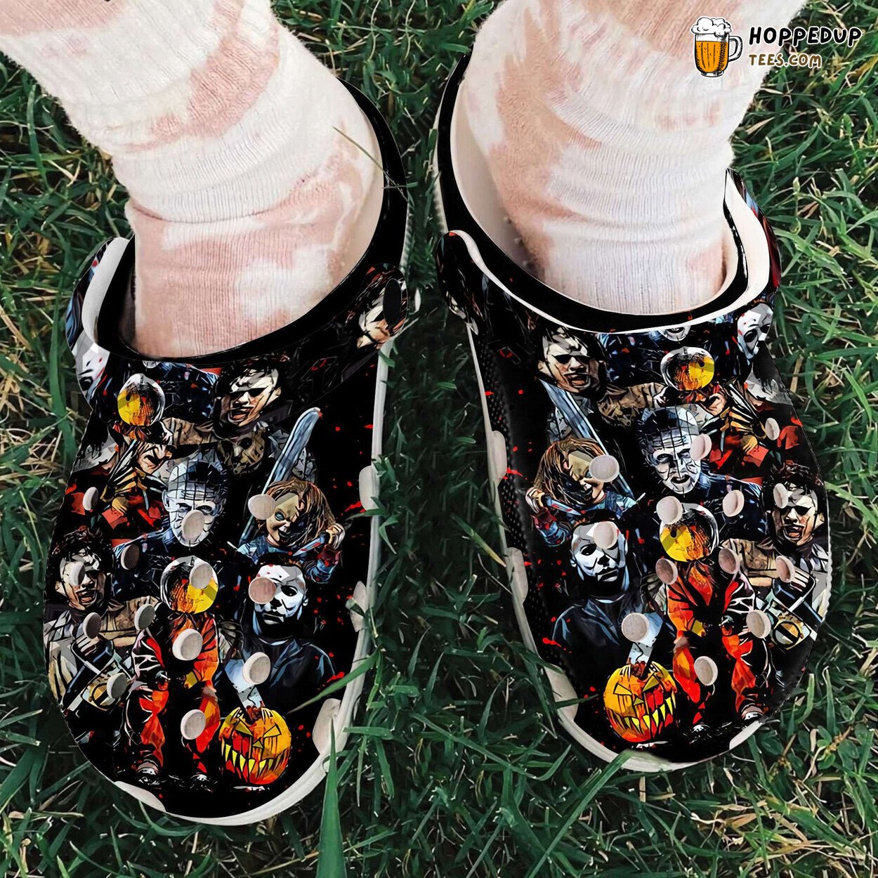Halloween All Killer Characters Horror Movie Themed Clogs Shoes