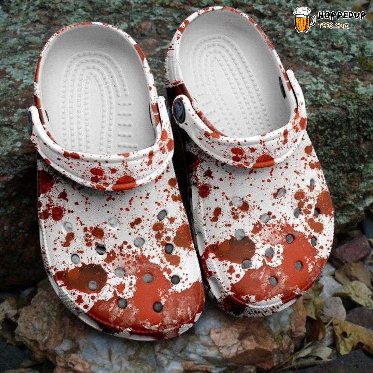 Halloween Blood Stains Theme Clogs Shoes Spooky Season Unique Footwear