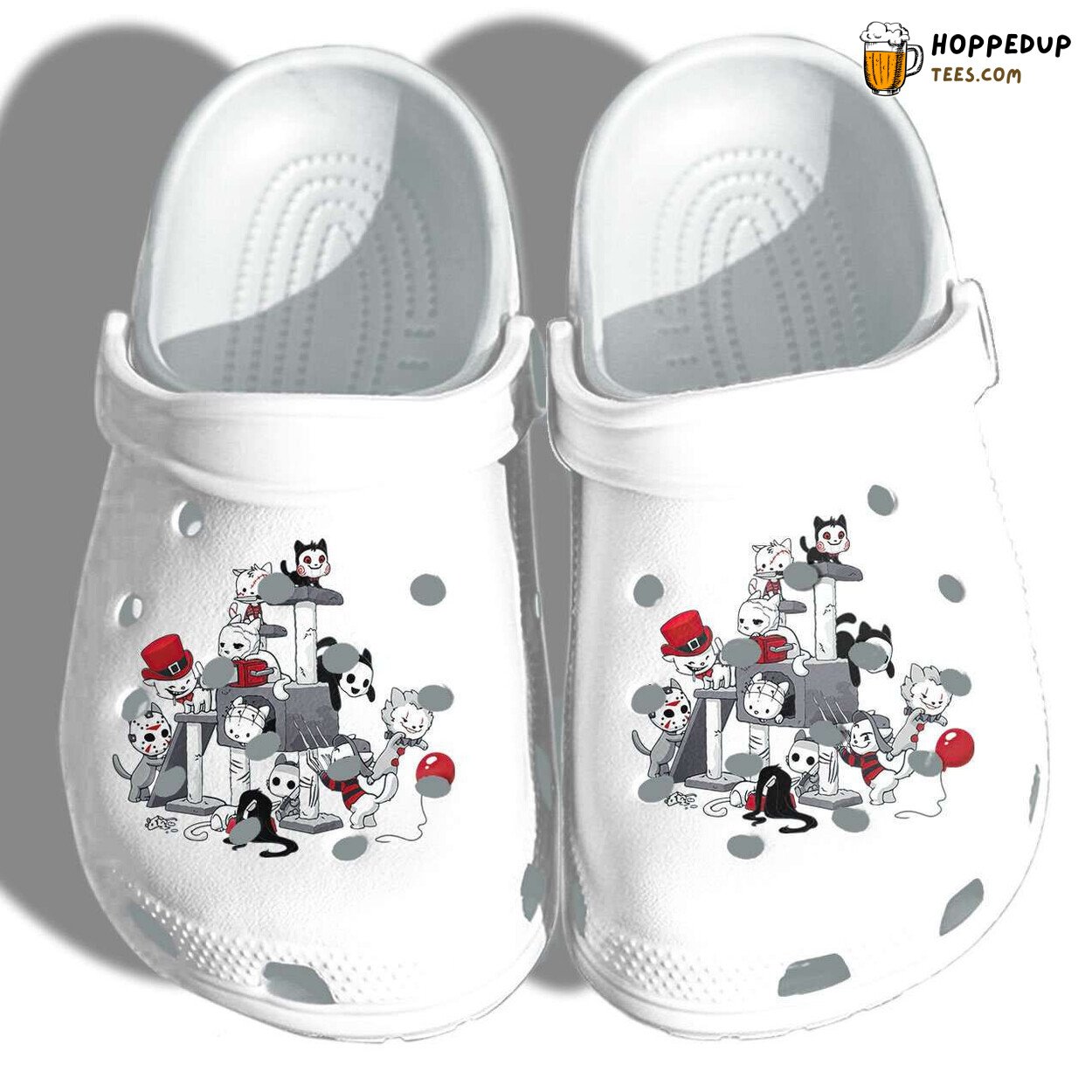 Halloween Cat Killer Characters Cosplay Theme Clogs Shoes Unique Design