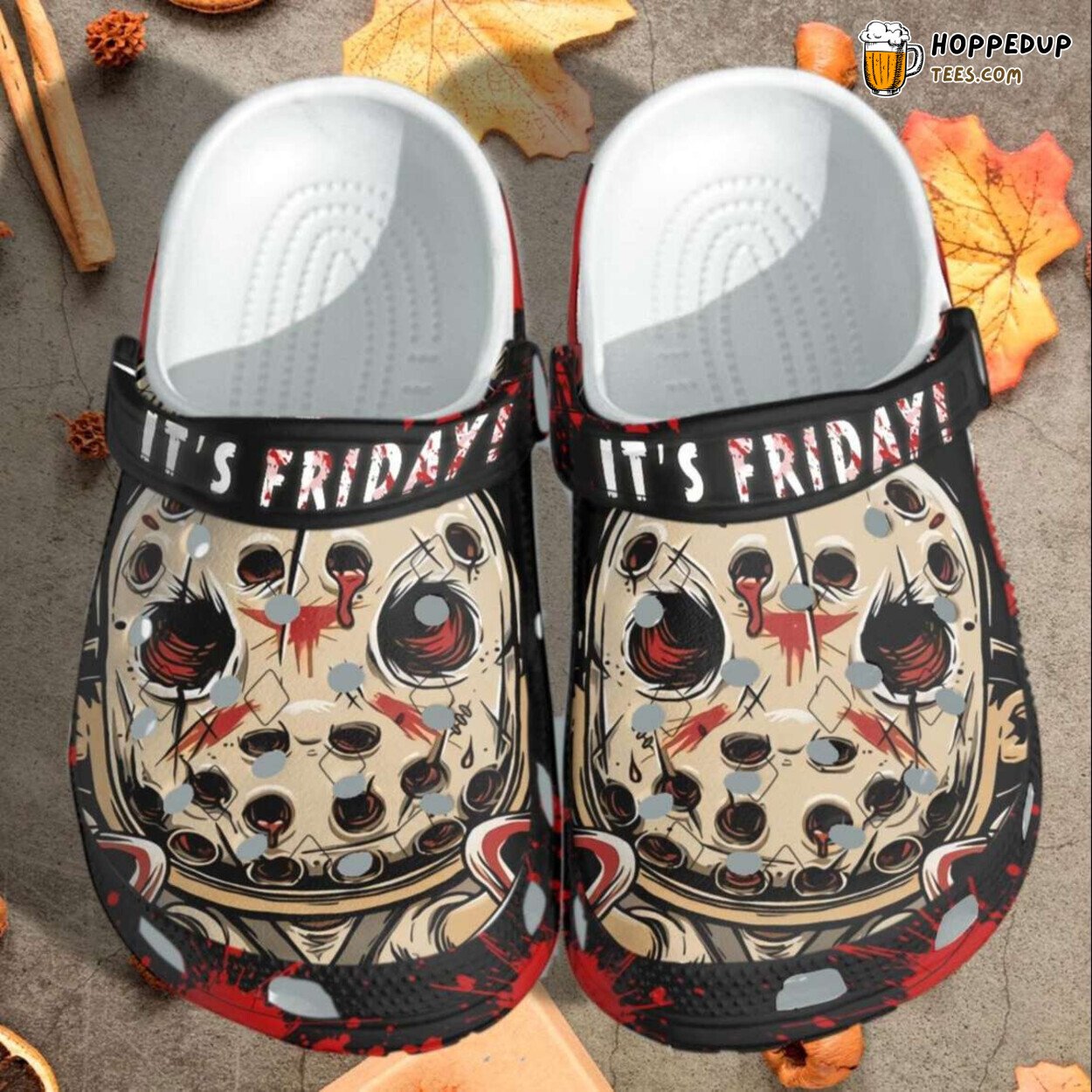 Halloween Creepy Jason Chibi Friday 13Th Themed Comfortable Clogs