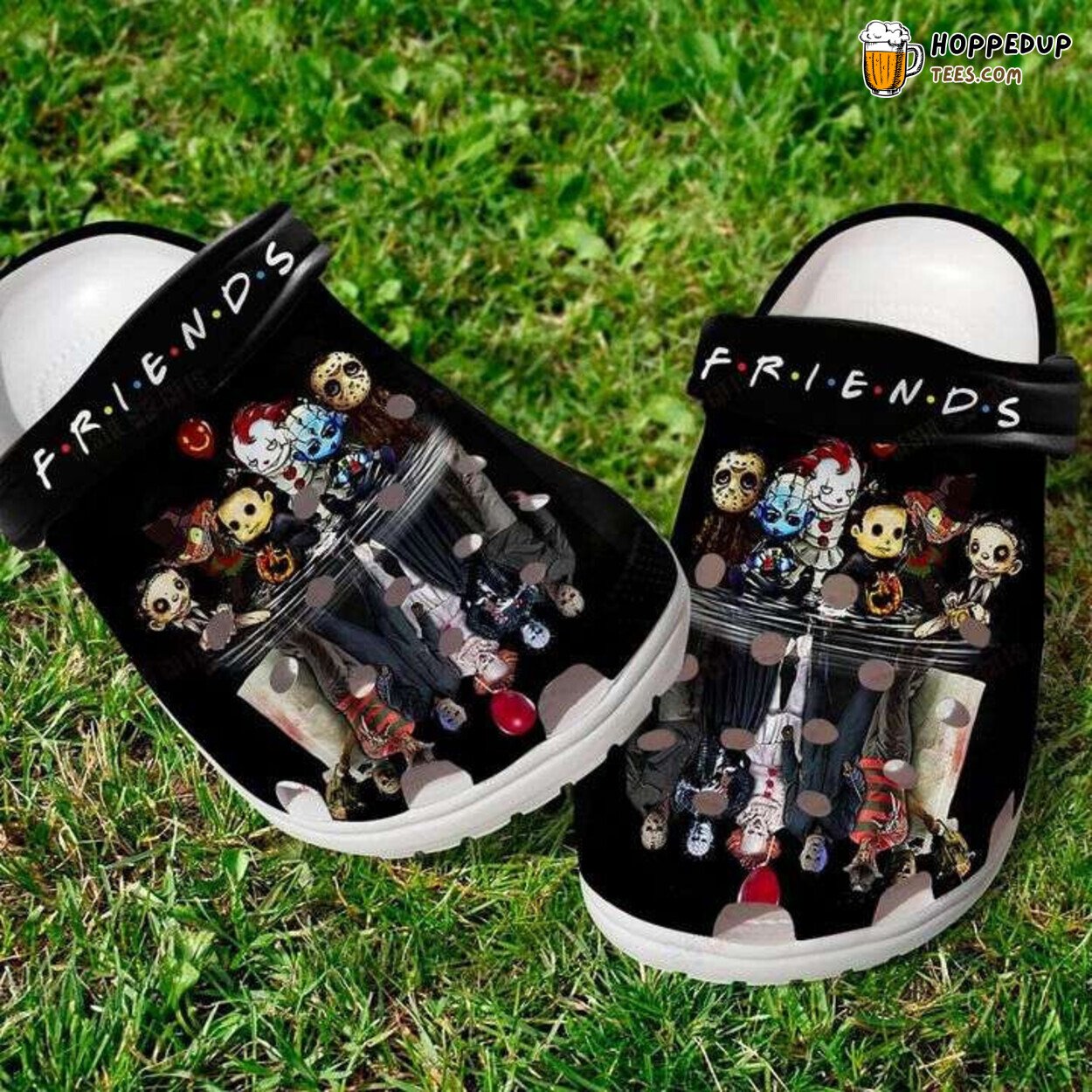 Halloween Friends Horror Characters Movie Themed Clogs Shoes Unique Design
