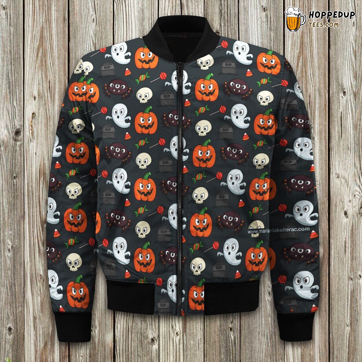 Halloween Funny Pattern Bomber Jacket