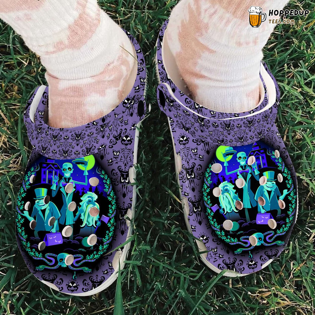 Halloween Haunted Mansion Ghost Themed Clogs Comfortable Shoes Unique