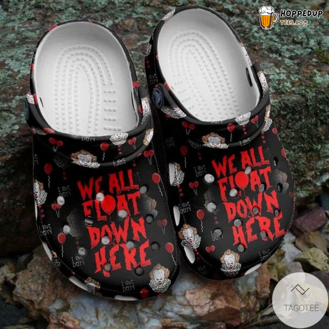 Halloween It Pennywise Horror Movie Character Themed Clogs Shoes