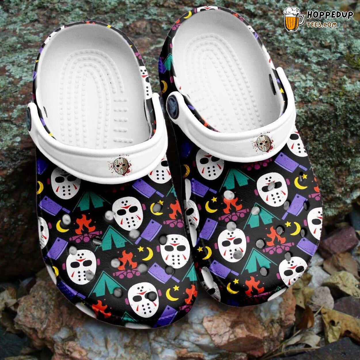 Halloween Jason Voorhees Characters Horror Face Themed Clog Shoes