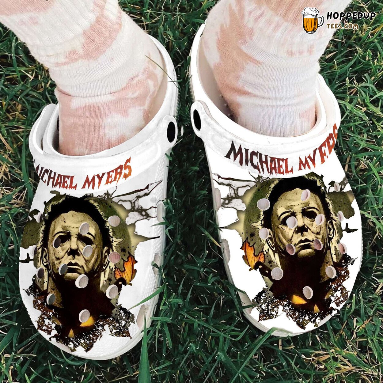 Halloween Michael Myers Murder Themed Comfortable Clogs Shoes