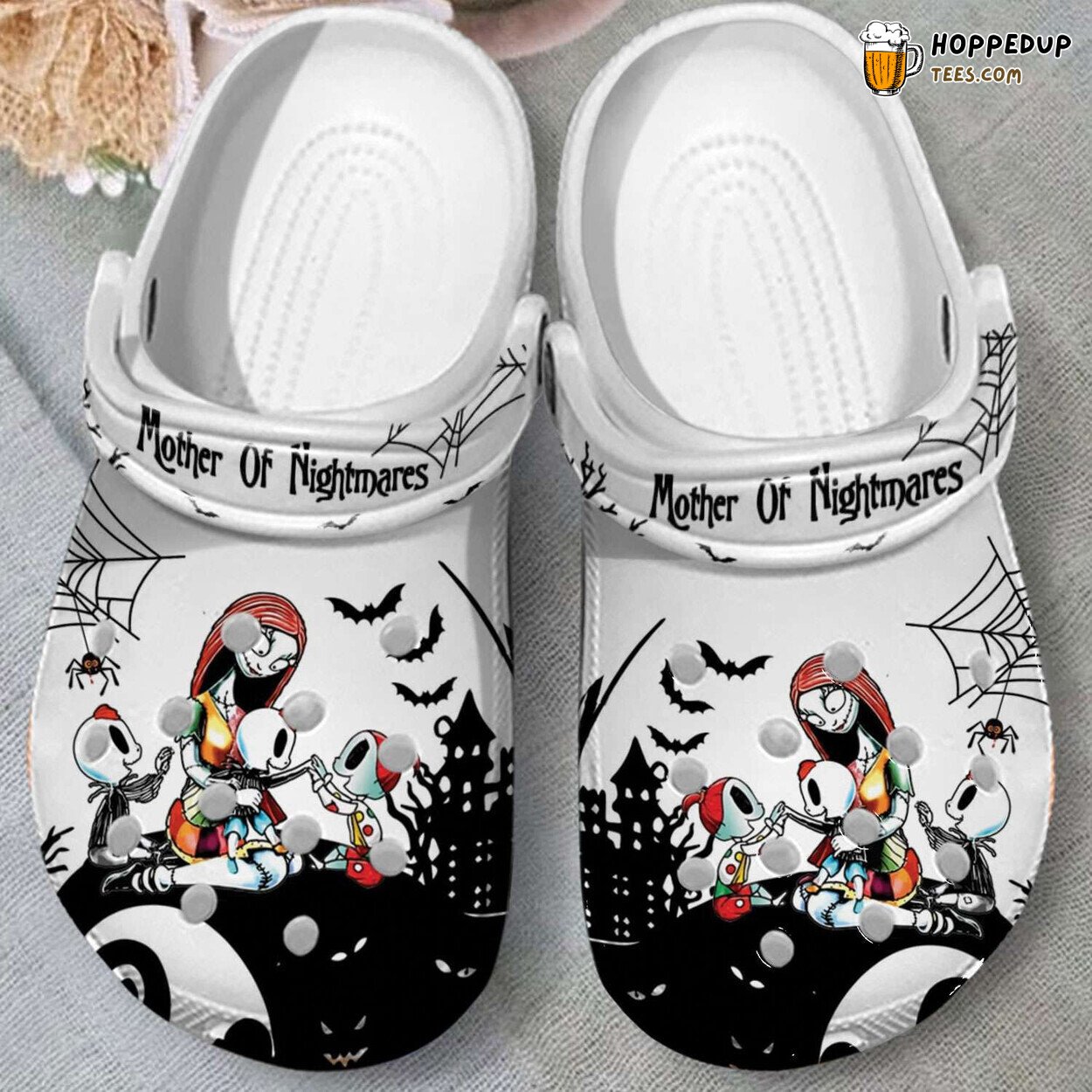 Halloween Sally Skellington Mother Nightmares Themed Comfortable Clogs