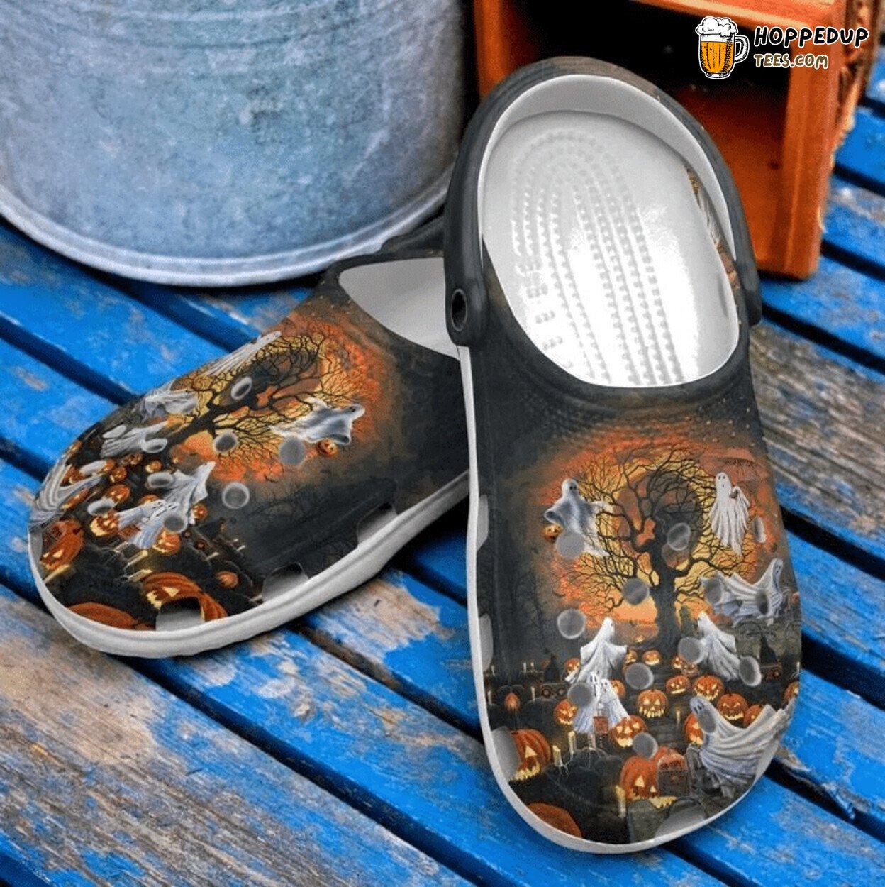 Halloween Season Themed Comfortable Stylish Unique Design Clog Shoes