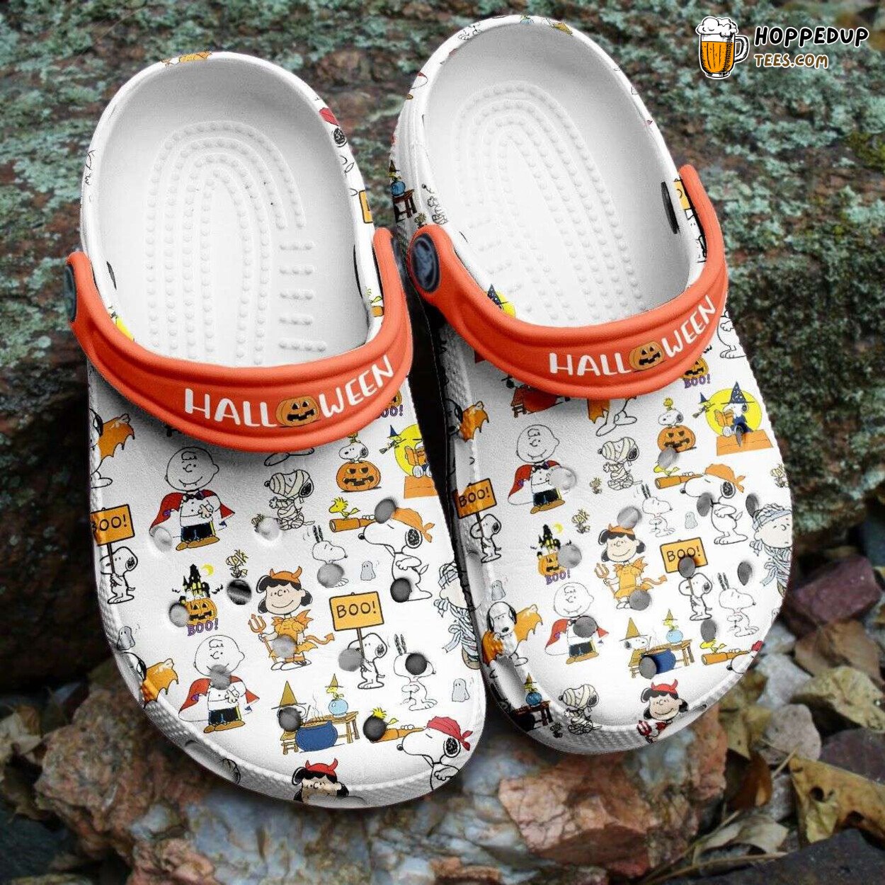 Halloween Snoopy Boo Peanut Themed Fun Comfortable Clogs Shoes