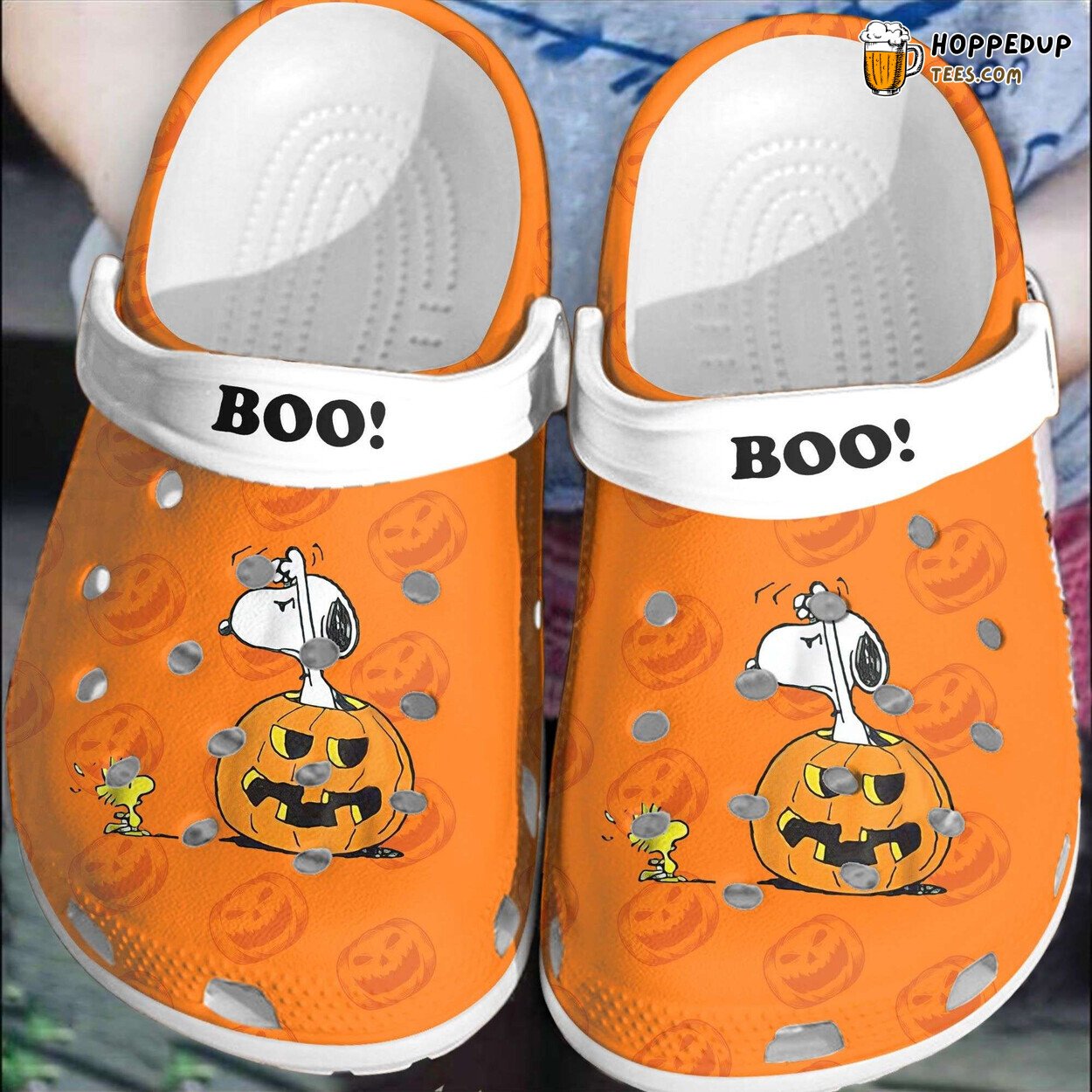 Halloween Snoopy Boo Pumpkin Peanut Movie Themed Clogs Shoes