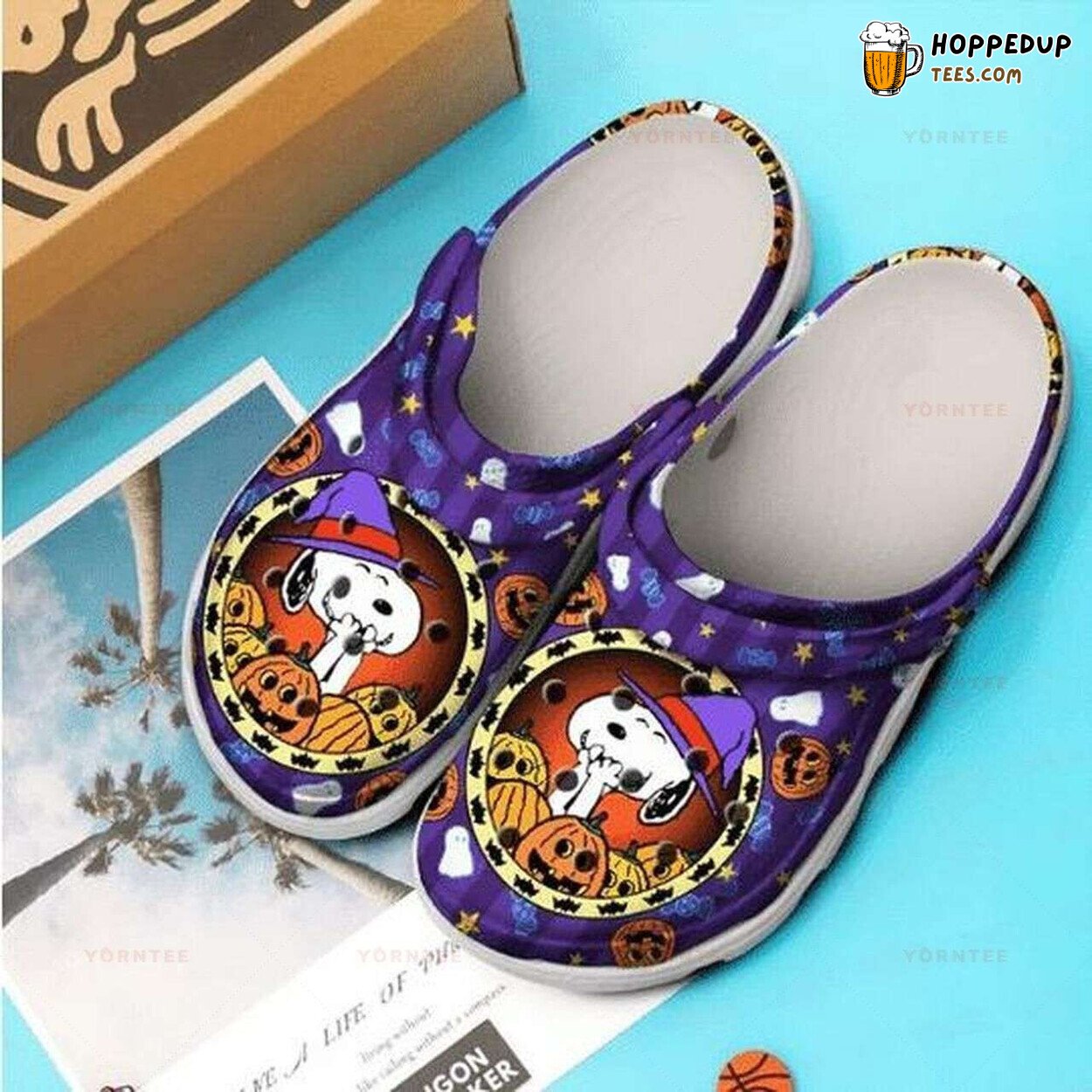 Halloween Snoopy Themed Comfortable Unique Classic Clog Shoes Design