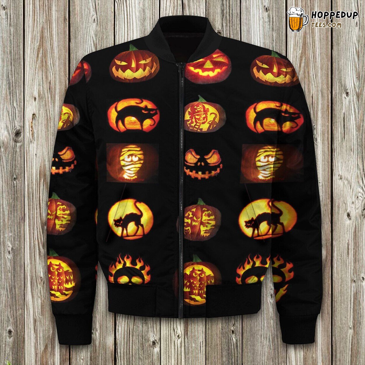 Halloween Style Bomber Jacket Spooky Elegance Meets Winter Chill Fashion