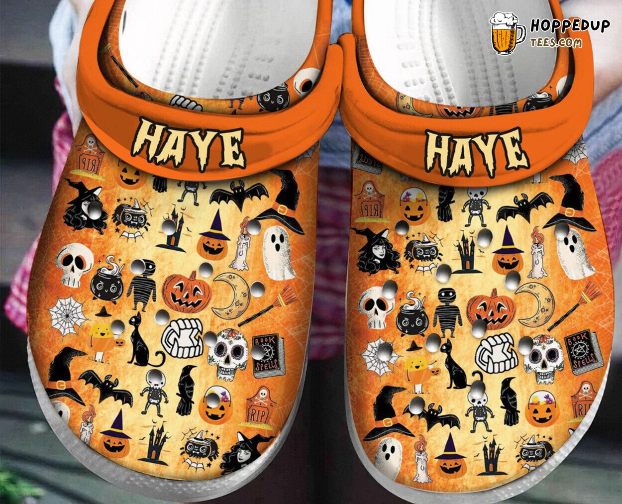 Halloween Things Pumpkin Fan Gift Classic Water Comfortable Rubber Clogs