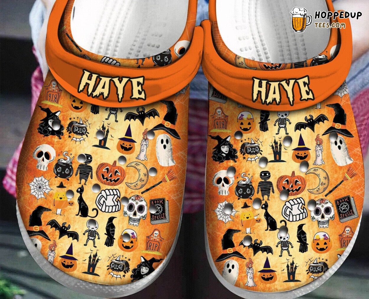 Halloween Things Pumpkin Themed Rubber Clog Shoes Comfy Holiday Footwear