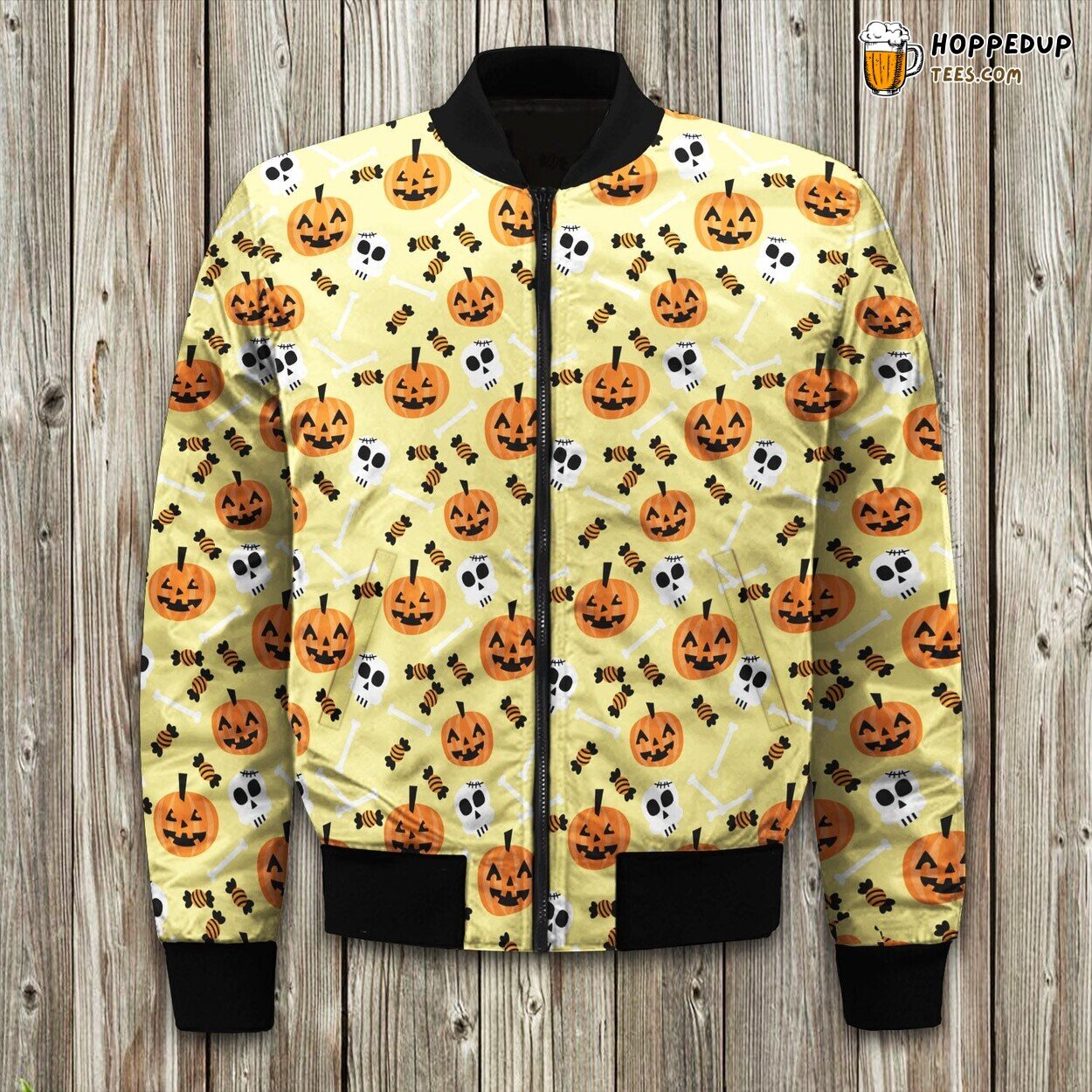 Halloween Trick Or Treat Bomber Jacket