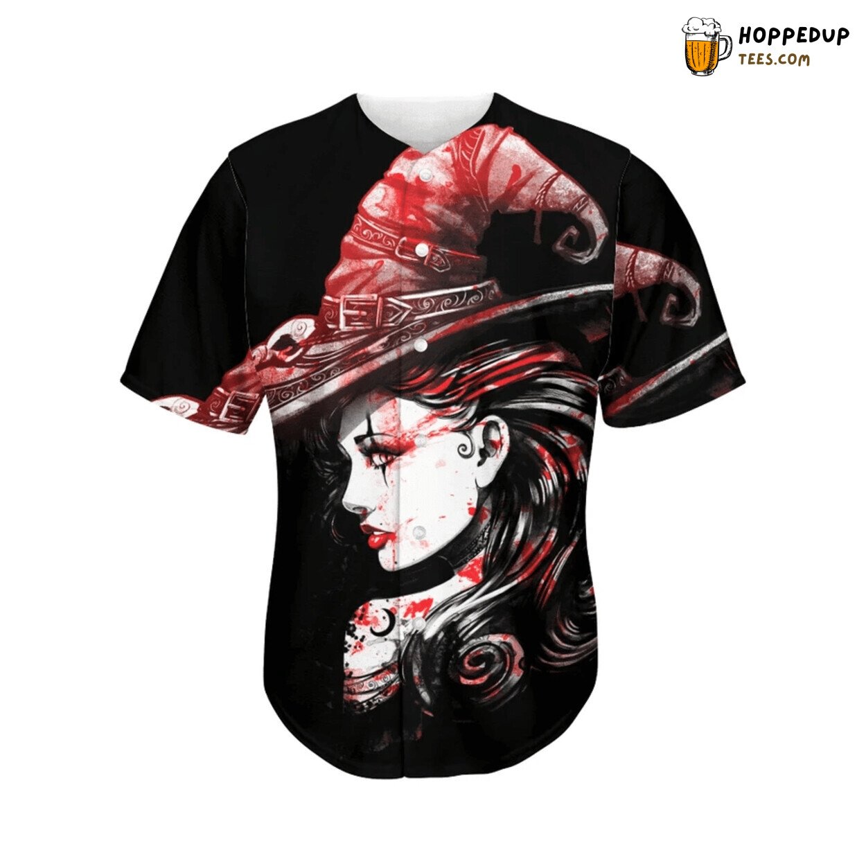 Halloween Vampire Female Emblem Baseball Jersey Unique Design