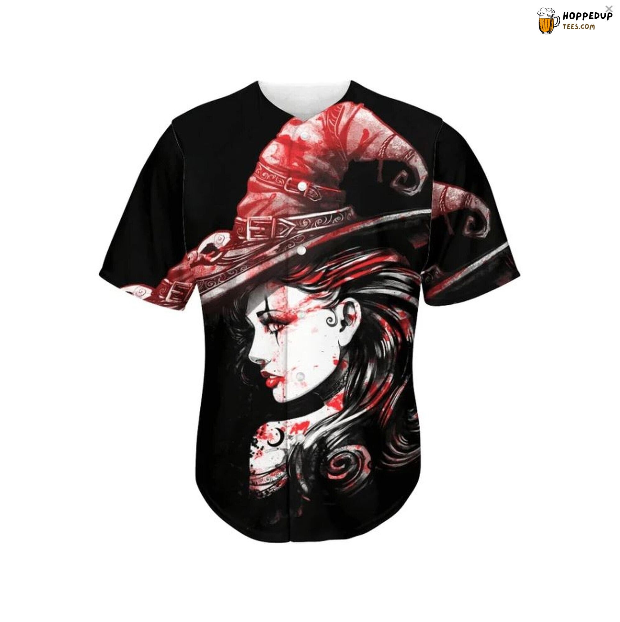 Halloween Vampire Female Unique Baseball Jersey Design Wear