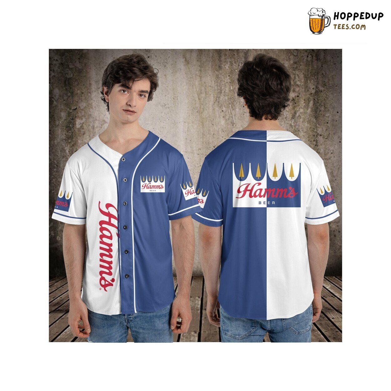 Hamms Beer Baseball Jersey T Shirt Vodka Beer Lovers Perfect Design