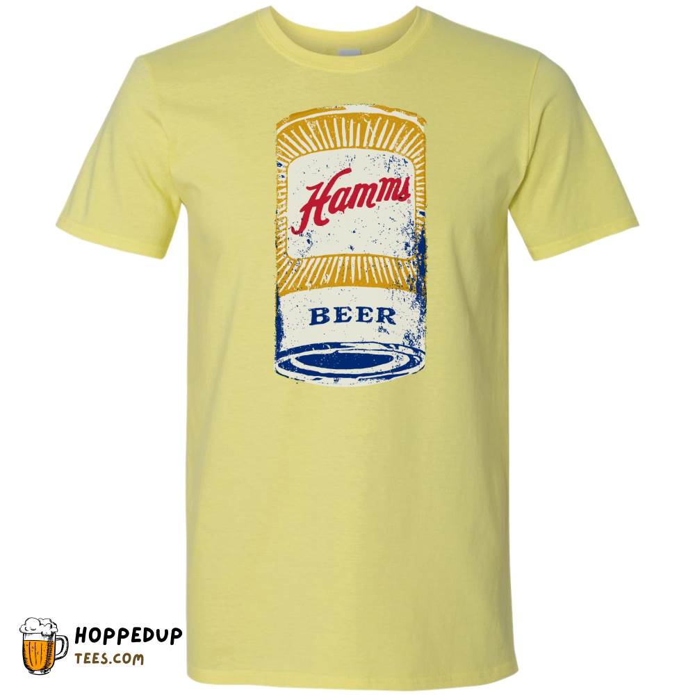 Hamm’s Beer Can Cornsilk Yellow T-Shirt – HU
