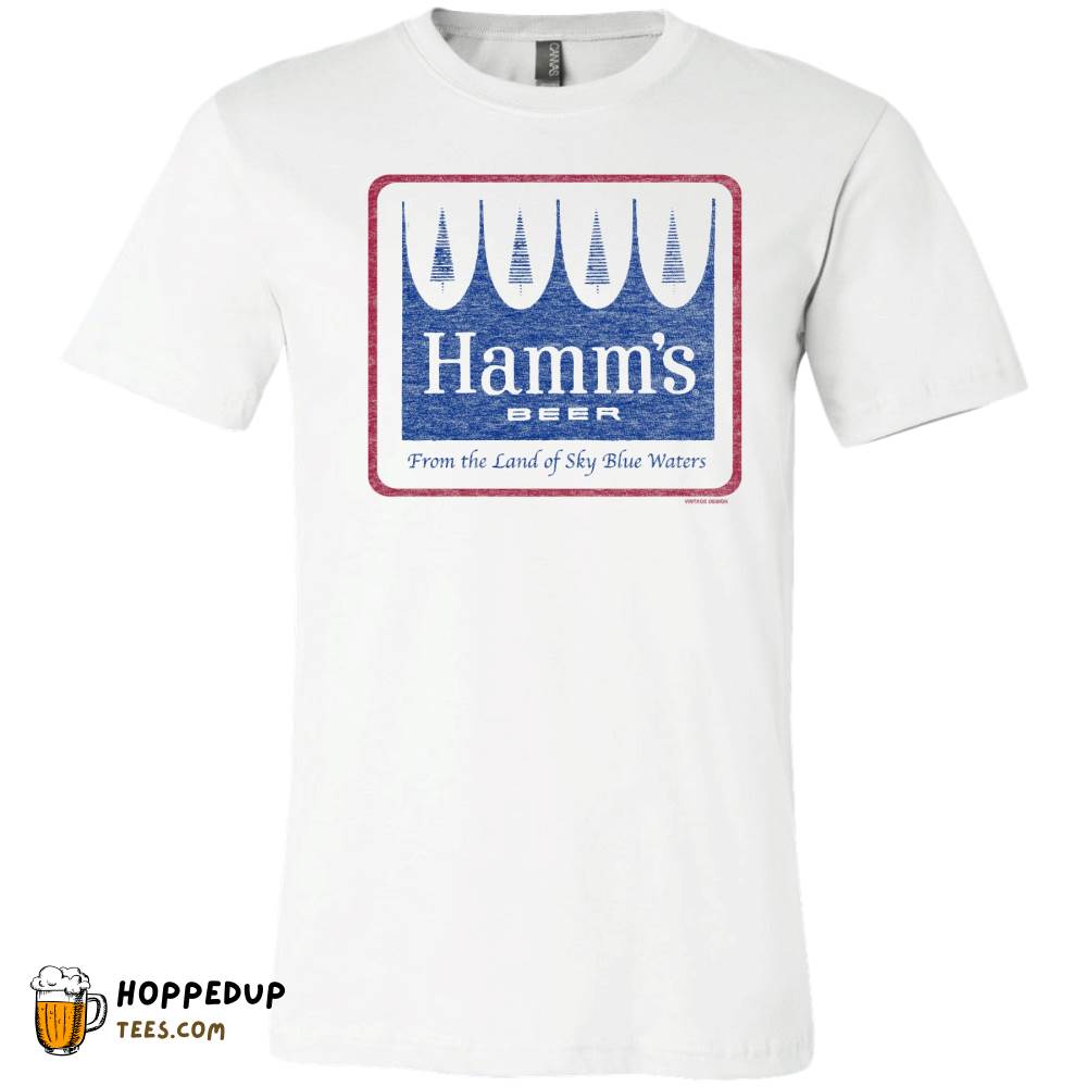 Hamm’s Beer Classic White Logo Tee – HU