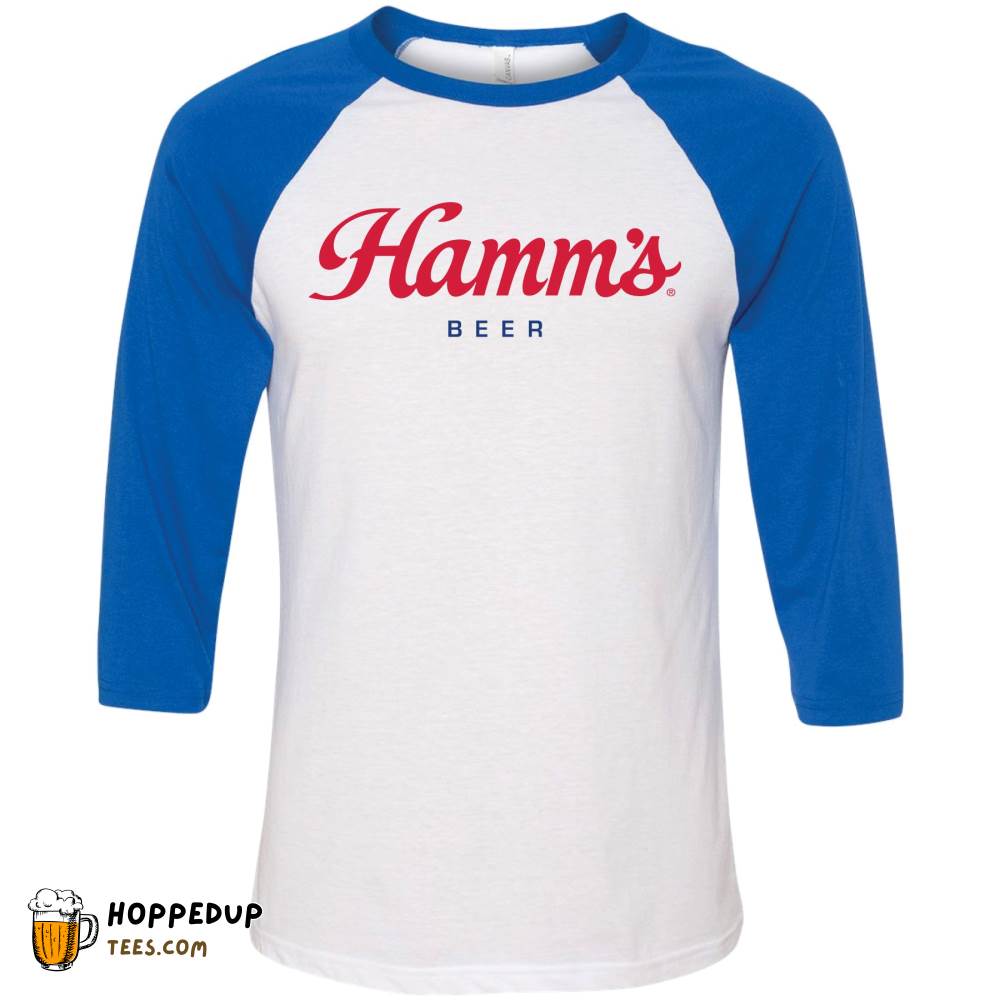 Hamm’s Beer Classic White Royal Baseball Tee – HU