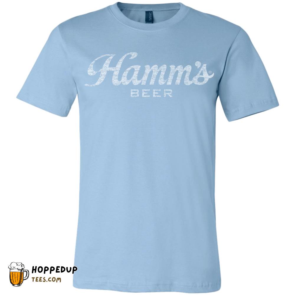 Hamm’s Beer Light Blue Script Tee – HU