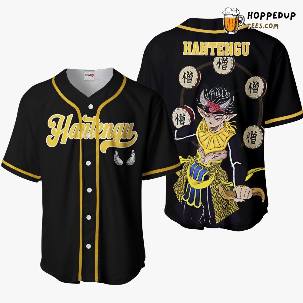Hantengu Distinctive Anime Baseball Jersey Shirt Unique Design Edition