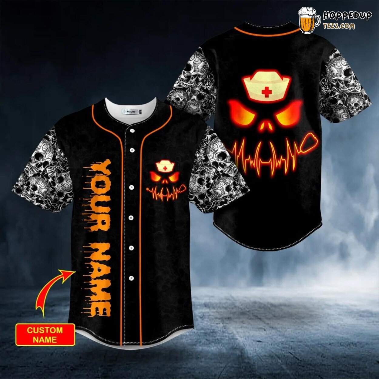 Happy Halloween Authentic Design Skull Baseball Jersey Unique Custom Edition