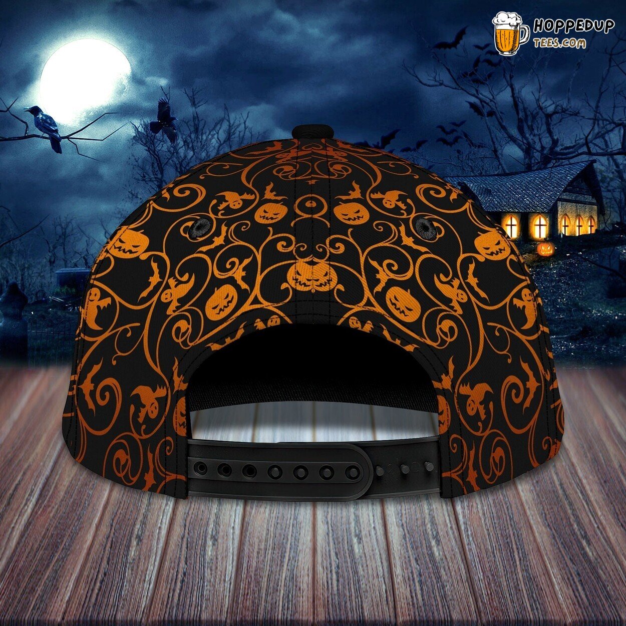 Happy Halloween Personalized Letter Trucker Snap Adjustable Hat