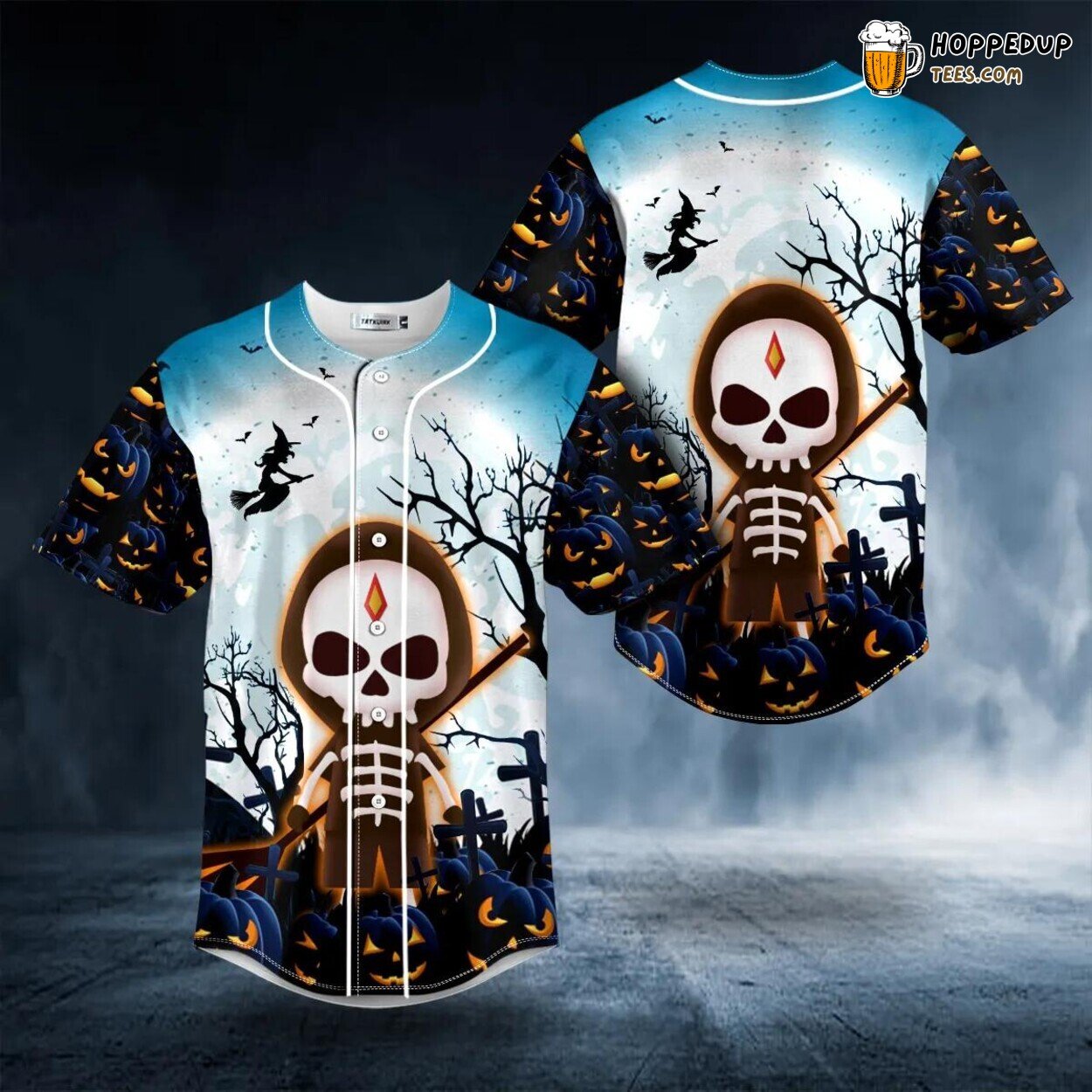 Happy Halloween Unique Authentic Design Baseball Jersey Edition Skull