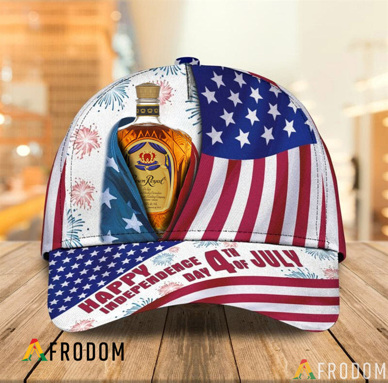 Happy Independence USA Flag Crown Royal Cap HU