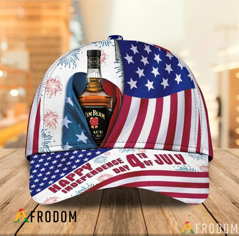 Happy Independence USA Flag Jim Beam Cap HU