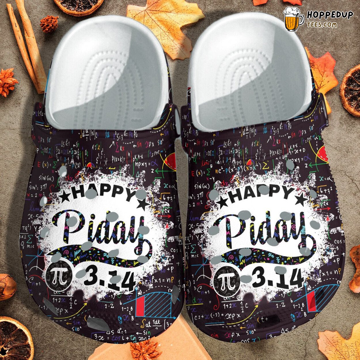 Happy Pi Day 314 Theme Crocbland Clog Shoes Unique Math Teacher Gift