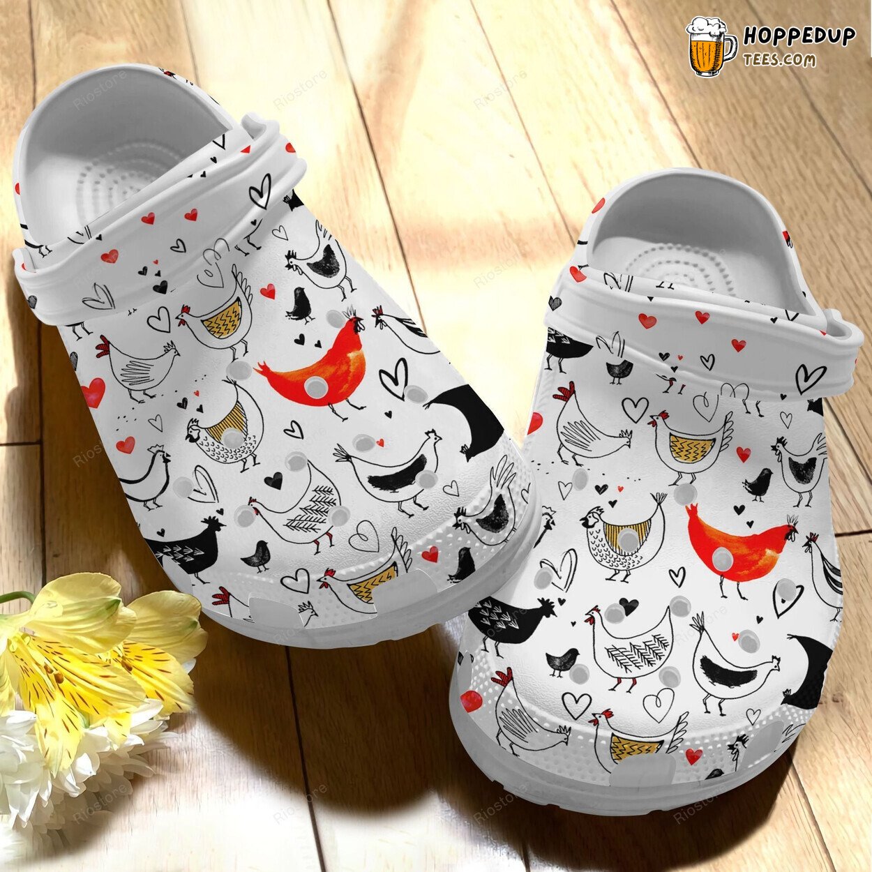Happy Whitesole Chicken Croc Shoes Birthday Gifts for Moms Daughters