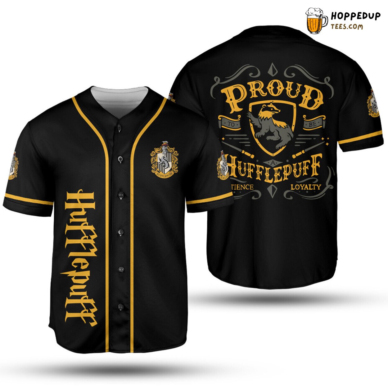 Harry Potter Proud Hufflepuff Baseball Jersey Unisex Jersey Shirt