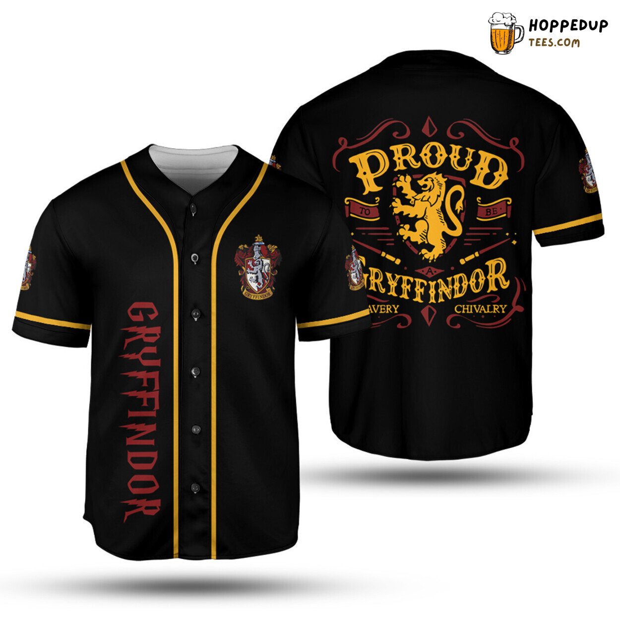 Harry Potter Proud Of Gryffindor Baseball Jersey Unisex Jersey Shirt