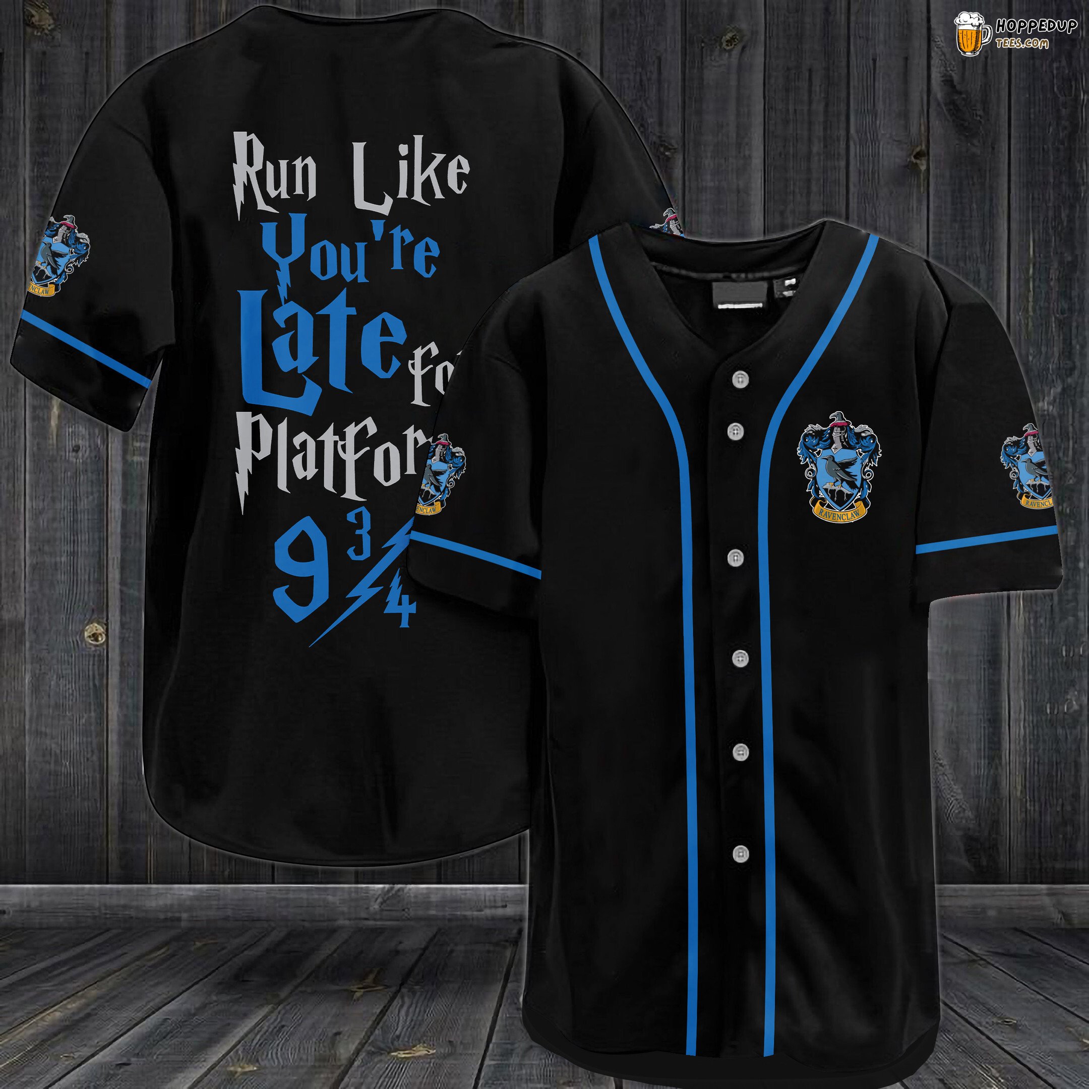 Harry Potter Ravenclaw Late Platform Baseball Jersey Black