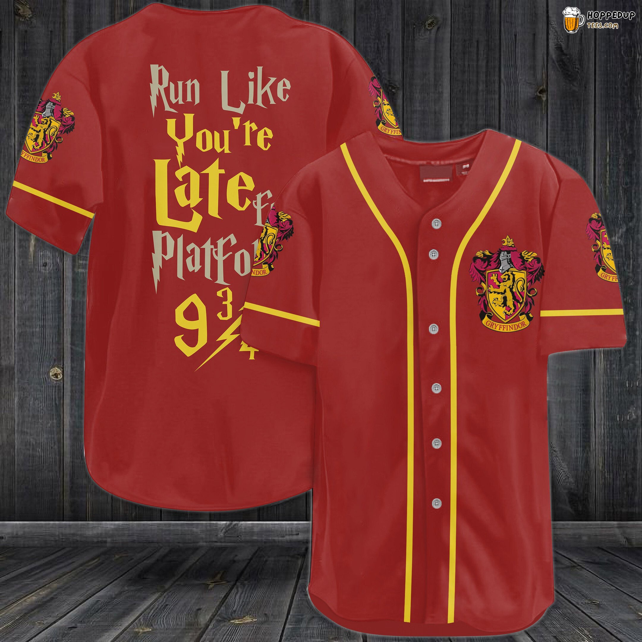 Harry Potter Run Like You’re Late For Platform 9 3/4 Baseball Jersey Red Unisex Jersey Shirt