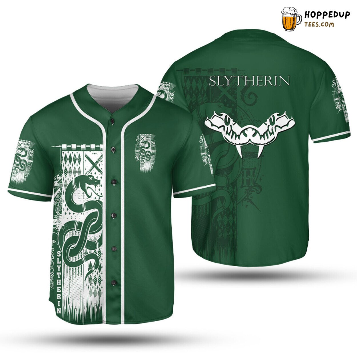Harry Potter Slytherin Baseball Jersey Unisex Jersey Shirt