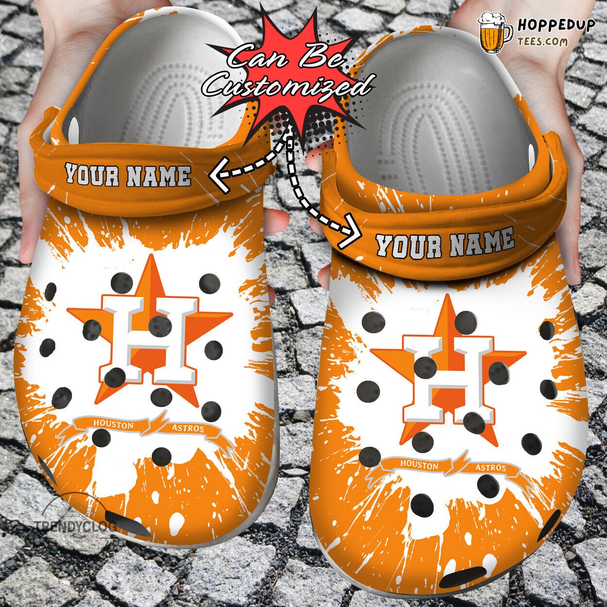 HAstros Baseball Team Personalized Themed Comfortable Clog Shoes