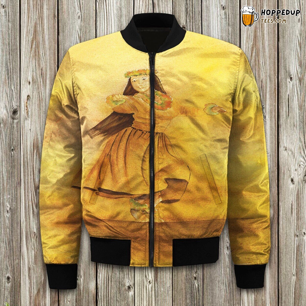 Hawaiian Vibe Edition Two Winter Bomber Jacket Tropical Design