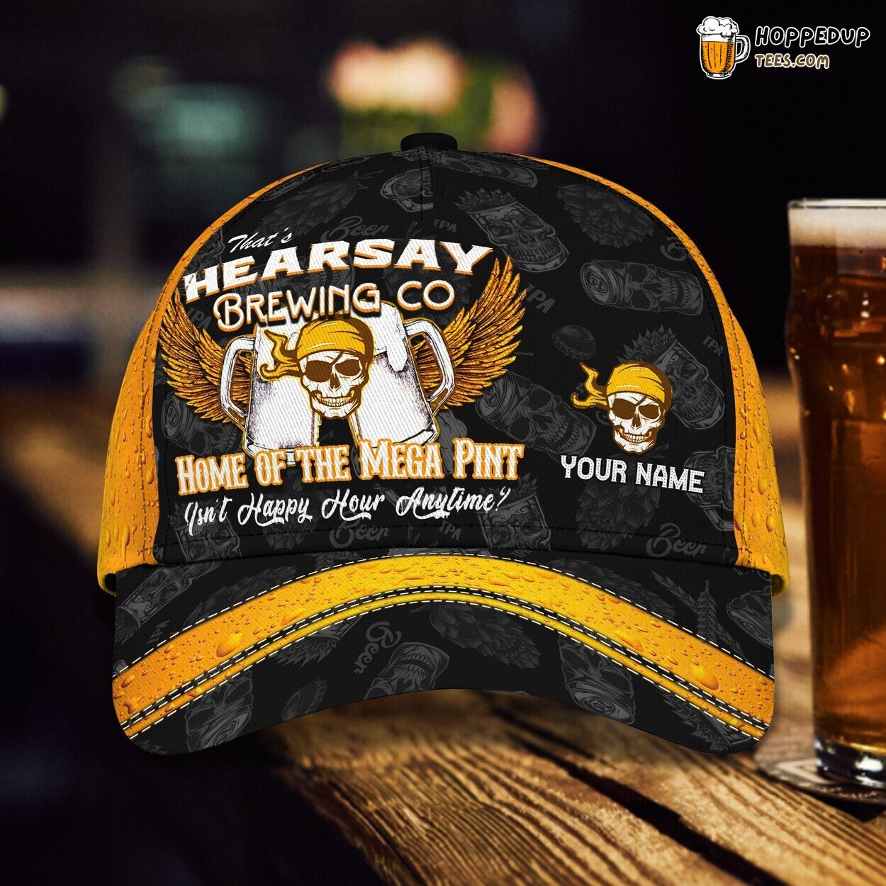 Hearsay Brewing Co Classic 3D Cap Personalized Name Premium Edition Series