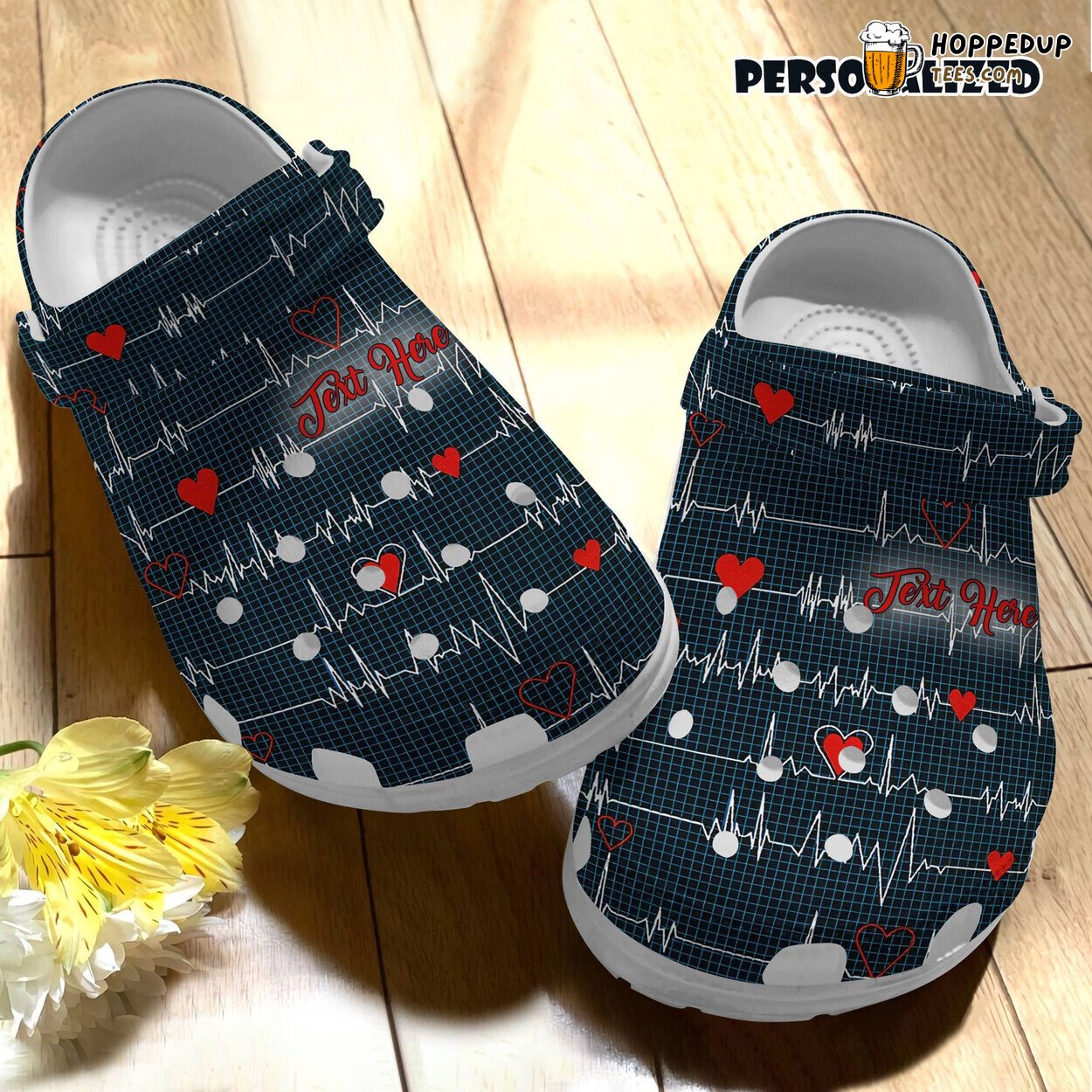 Heartbeat Custom Name Nurse Outdoor Shoes Gift Women Men Boys Girls