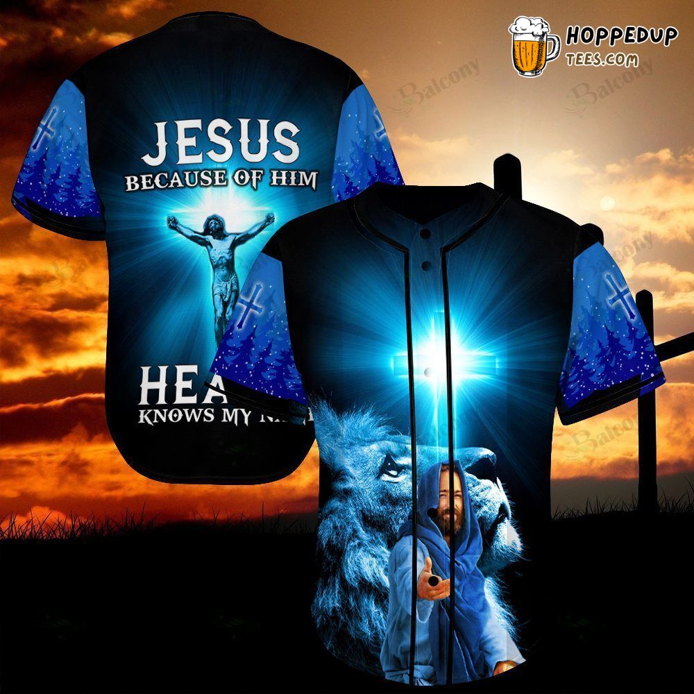 Heaven Knows My Name Jesus Graphic Baseball Jersey Unique Design Tee