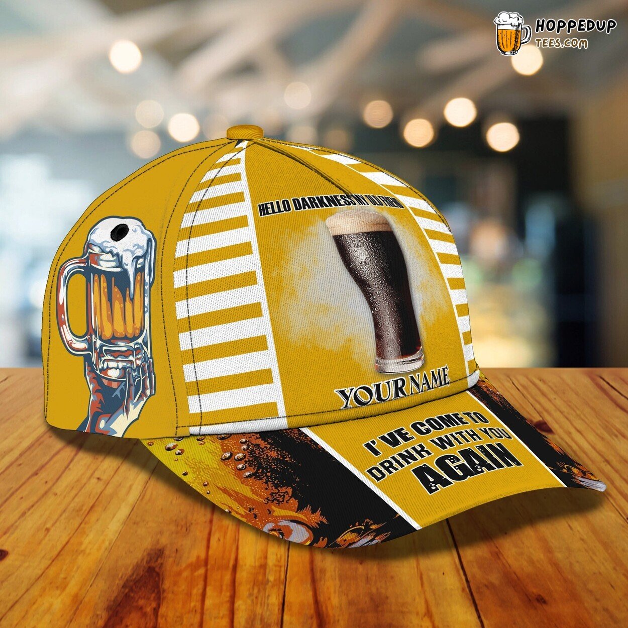 Hello Darkness 3D Classic Cap Personalized Name Design Unique Premium Style