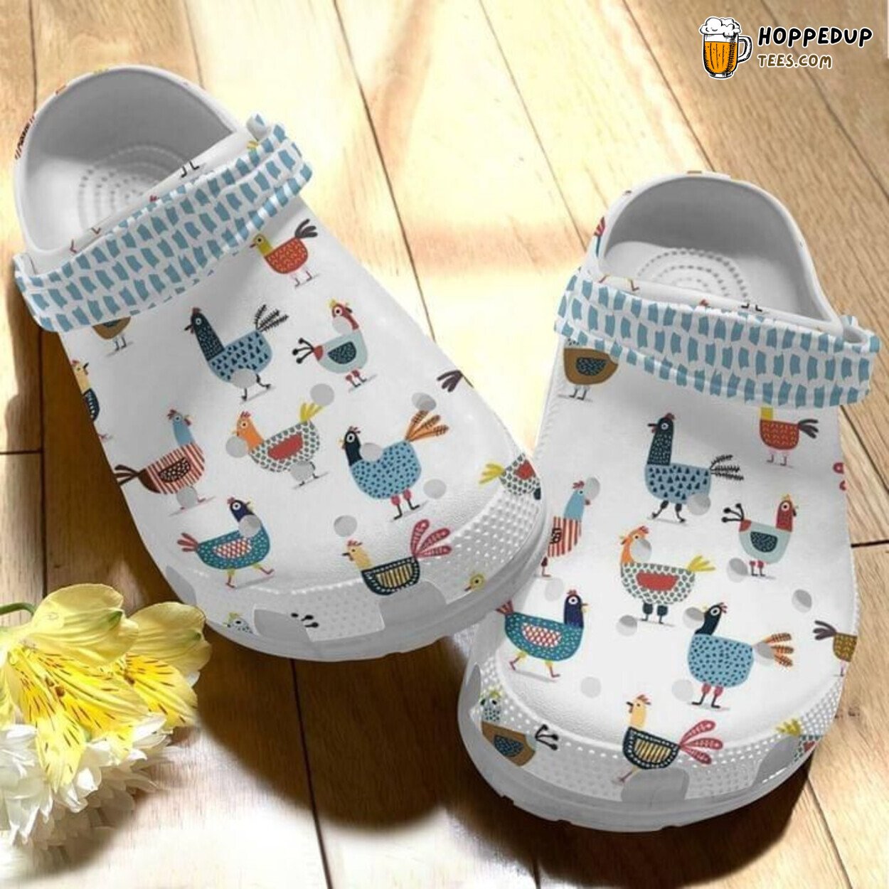 Hen Mama Cute Lover Gift Theme Comfortable Rubber Clog Shoes